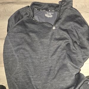Men's Gray Quarter-Zip Sweater